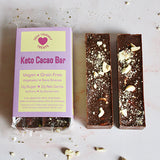 Keto Cacao Bars. A packet of two and two loose bars
